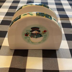 Snowman ☃️ napkin holder
